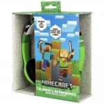 Casti audio OTL Technologies Minecraft, Drivere 30mm, 85dB, Jack 3.5mm, Lungime cablu 90cm, Verde 10 - lerato.ro
