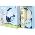 Casti audio wireless OTL Technologies Bluey, Drivere 40mm, Bluetooth	5.3, 500mAh, Jack 3.5mm / USB-C, Albastru 14 - lerato.ro