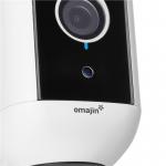 Camera de supraveghere Omajin, Interior/Exterior, Control vocal, 5MP, 2K, 9600 mAh, USB-C, IP65, Alb 9 - lerato.ro