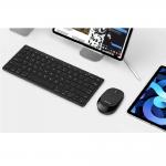 Set tastatura si mouse Omoton KB066 Wireless, Bluetooth, 78 taste, compatibil cu iPadOS 13 / iOS 13, laptop, PC, Mac, Negru
