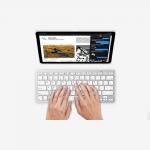 Set tastatura si mouse Omoton KB066 Wireless, Bluetooth, 78 taste, compatibil cu iPadOS 13 / iOS 13, laptop, PC, Mac, Silver 13 - lerato.ro