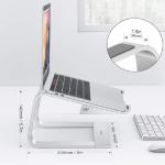 Stand universal laptop Omoton L2, aluminiu, compatibil cu laptopurile de 10-16 inch, Silver 6 - lerato.ro