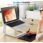 Stand universal laptop Omoton L2, aluminiu, compatibil cu laptopurile de 10-16 inch, Silver 7 - lerato.ro