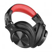 Casti audio bluetooth OneOdio Fusion A70, Bluetooth 5.2, 950 mAh, USB-C, Negru/Rosu