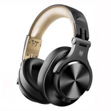 Casti DJ wireless OneOdio Fusion A70, Bluetooth 5.2, Cablu audio 6.35 la 3.5 mm inclus, Autonomie 50 ore, Gold