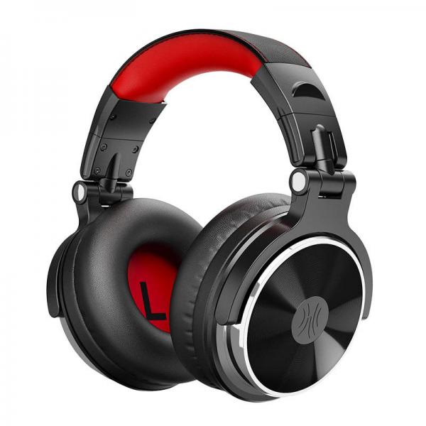 Casti DJ OneOdio Pro10, Cablu audio 6.35 la 3.5 mm inclus, Rosu/negru 1 - lerato.ro