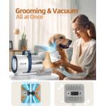 Aparat multifunctional pentru ingrijirea parului animalelor de companie Oneisall LM2, Capacitate 1.5L, functii de perie, aparat de tuns, aspirator, Alb 11 - lerato.ro