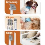 Aparat multifunctional pentru ingrijirea parului animalelor de companie Oneisall LM2, Capacitate 1.5L, functii de perie, aparat de tuns, aspirator, Alb 15 - lerato.ro