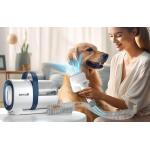 Aparat multifunctional pentru ingrijirea parului animalelor de companie Oneisall LM2, Capacitate 1.5L, functii de perie, aparat de tuns, aspirator, Alb 5 - lerato.ro