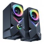 Boxe gaming ONIKUMA L2, Bluetooth, USB, 2x 5W RMS, RGB, Lungime cablu 1.4m, Negru 5 - lerato.ro