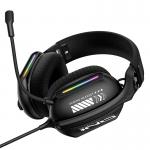 Casti gaming ONIKUMA X12, Cu fir, Drivere 40mm, Jack 3.5 mm / USB, RGB, Lungime cablu 2.2m, Negru 4 - lerato.ro