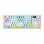 Tastatura gaming ONIKUMA G80, Conexiune USB-C, Wireless, Bluetooth 5.0, RGB, 393 × 114 × 35 mm, Baby Blue 2 - lerato.ro