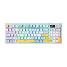 Tastatura gaming ONIKUMA G80, Conexiune USB-C, Wireless, Bluetooth 5.0, RGB, 393 × 114 × 35 mm, Baby Blue