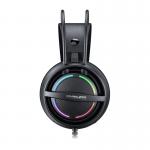 Casti gaming ONIKUMA X88, Microfon, USB / Jack 3.5mm, Driver 50mm, Lungime cablu 2.2m, Iluminare RGB, Negru 5 - lerato.ro