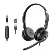 Casti gaming ONIKUMA X81, Microfon, USB-C / Jack 3.5mm, Driver 40mm, Negru