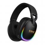 Casti gaming ONIKUMA GT805, Wireless, Bluetooth 5.4, Cu fir, 1000mAh, luminare RGB, Incarcare USB-C, Negru 2 - lerato.ro