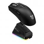 Mouse gaming wireless ONIKUMA DM10, RGB, 24000 DPI, 4 Butoane, 500mAh, Wireless, Bluetooth, USB-C, Statie de incarcare magnetica inclusa, Negru 2 - lerato.ro