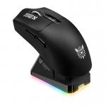Mouse gaming wireless ONIKUMA DM10, RGB, 24000 DPI, 4 Butoane, 500mAh, Wireless, Bluetooth, USB-C, Statie de incarcare magnetica inclusa, Negru 6 - lerato.ro