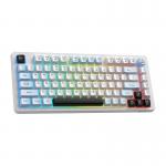 Tastatura gaming ONIKUMA MT501, Wireless / Bluetooth / Cu fir, 2000mAh, Autonomie 20h, Iluminare RGB, Incarcare USB-C, Alb 2 - lerato.ro