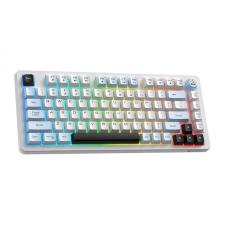 Tastatura gaming ONIKUMA MT501, Wireless / Bluetooth / Cu fir, 2000mAh, Autonomie 20h, Iluminare RGB, Incarcare USB-C, Alb