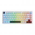 Tastatura gaming ONIKUMA MT501, Wireless / Bluetooth / Cu fir, 2000mAh, Autonomie 20h, Iluminare RGB, Incarcare USB-C, Alb 5 - lerato.ro
