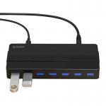 Adaptor HUB 7-in-1 Orico H7928-U3-V1-EU-BK-BP, 7x USB 3.0, Negru 4 - lerato.ro