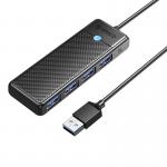 Adaptor HUB 4-in-1 Orico PAPW4A-U3-015-BK-EP, USB - 4x USB 3.0, Negru 2 - lerato.ro