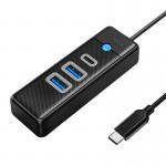 Adaptor HUB 3-in-1 Orico PWC2U-C3-015-BK-EP, USB-C - 2x USB 3.0, 1x USB-C, Negru 3 - lerato.ro