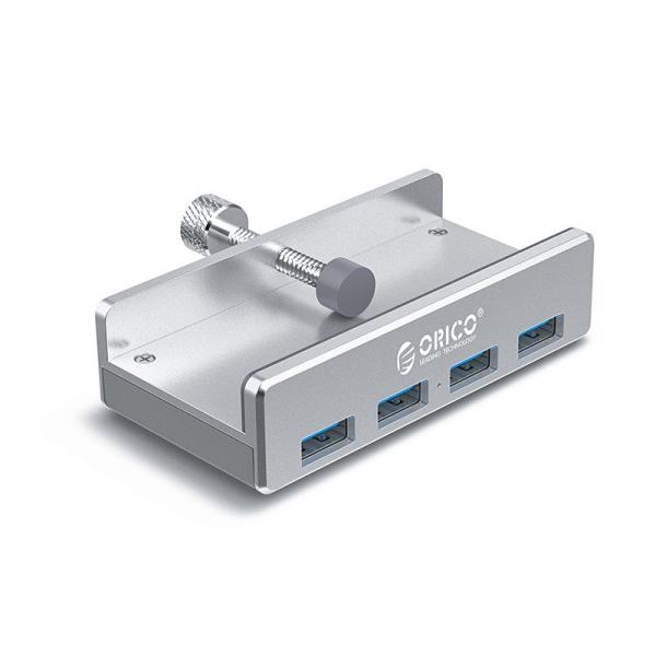 Adaptor HUB aluminiu 4-in-1 Orico MH4PU, USB - 4x USB 3.0, cablu USB 1m inclus, Silver