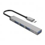 Docking Hub Orico AH-13, USB-C la 1x USB-A 3.0 / 3x USB-A 2.0, Viteza transfer 5 Gbps, Gri 2 - lerato.ro