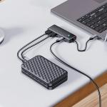 Docking Hub PAPW2AC-C3, USB-C la 2x USB-A 3.0 / 1x USB-C / 1x USB-C PD 100W, Viteza transfer 5 Gbps, Negru 9 - lerato.ro