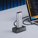 Statie de andocare/clonare SSD Orico IT18C3, M.2 NVMe/SATA, 8TB, 10 Gbps, Cablu USB-C/USB-A la USB-C 1m inclus, Gri 4 - lerato.ro