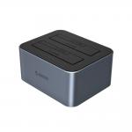 Statie de andocare/clonare HDD/SSD Orico 6626C3-C-V1, SATA  2.5 inch / 3.5 inch , 44TB, 5 Gbps, Cablu USB-C/USB-A la USB-C 1m inclus, Gri 2 - lerato.ro