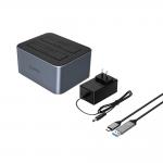 Statie de andocare/clonare HDD/SSD Orico 6626C3-C-V1, SATA  2.5 inch / 3.5 inch , 44TB, 5 Gbps, Cablu USB-C/USB-A la USB-C 1m inclus, Gri 3 - lerato.ro
