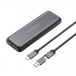 Rack extern Orico DDM2-C3-G2, SSD M.2 NVME, 4TB, 10Gbps, Cablu USB-C/USB-A la USB-C, Interfata USB-C 3.2, Gri 2 - lerato.ro
