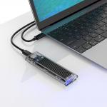 Rack extern Orico TCM2-C3, SSD M.2 NVME, 8TB, 10Gbps, Cablu USB-C/USB-A la USB-C, Interfata USB-C 3.1, Negru 4 - lerato.ro
