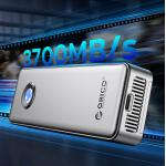 Rack extern Orico OUM2-G20, SSD M.2 NVME, 8TB, 20Gbps, Cablu USB-C/USB-A la USB-C, Interfata USB-C 3.2, Silver 4 - lerato.ro