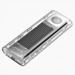 Rack extern Orico TCM2-G20, SSD M.2 NVME, 4TB, 20Gbps, Cablu USB-C/USB-A la USB-C, Interfata USB-C 3.2, Silver / Clear 3 - lerato.ro