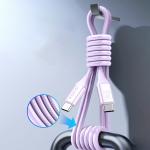 Cablu pentru incarcare si transfer de date Orico CDX, 100W, 5A, 480Mbps, 2x USB-C, 1m, Violet 5 - lerato.ro