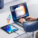 Cablu pentru incarcare si transfer de date Orico CDX, 100W, 5A, 480Mbps, 2x USB-C, 1m, Albastru 7 - lerato.ro