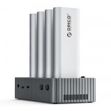 Statie de andocare/clonare SSD Orico IT48N-C 4-Disk Docking Station, M.2 NVMe, 32TB, 40 Gbps, USB-C, Gri