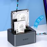 Statie de andocare/clonare Orico 6646C3-C, HDD/SSD 2.5 / 3.5 inch SATA, 80TB, 5 Gbps, USB-C, Gri 4 - lerato.ro