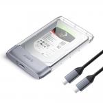 Rack extern Orico TX25C3, HDD/SSD SATA 2.5 inch, 5Gbps, 6TB, USB-C, Transparent 2 - lerato.ro