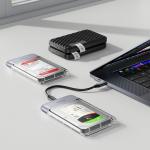 Rack extern Orico TX25C3, HDD/SSD SATA 2.5 inch, 5Gbps, 6TB, USB-C, Transparent 4 - lerato.ro