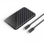 Rack extern Orico 25PW1C-C3, HDD/SSD SATA 2.5 inch, 5Gbps, 6TB, USB-C 3.1 Gen 1, Negru 2 - lerato.ro
