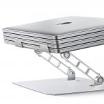 Stand universal laptop Orico LST02I, 260 × 225 × 51.5 mm, Ajustabil, Aluminiu, Compatibil cu laptop-uri pana la 17 inch, Silver 4 - lerato.ro