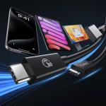 Cablu pentru incarcare si transfer de date Orico TBZ5 USB4 Thunderbolt5, 2x USB Type-C, PD 240W, 8K / 60Hz, 80Gbps, 1m, Negru 4 - lerato.ro