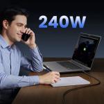 Cablu pentru incarcare si transfer de date Orico TBZ5 USB4 Thunderbolt5, 2x USB Type-C, PD 240W, 8K / 60Hz, 80Gbps, 1.5m, Negru 9 - lerato.ro