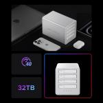 Rack extern Orico 8848U4 DAS Series 4-Bay, Compatibil SSD M.2 NVMe, 32TB, 40 Gbps, RAID, Alb 10 - lerato.ro