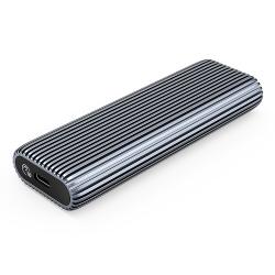 Rack extern SSD OricoAM2C3-G2, 10Gbps, 4TB, SATA, M.2, NVMe, USB-C 3.2, Gri